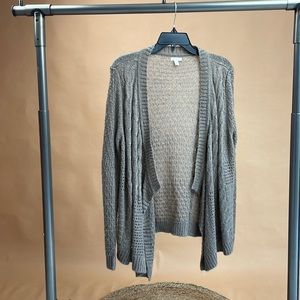 Petite Tan Knit Cardigan